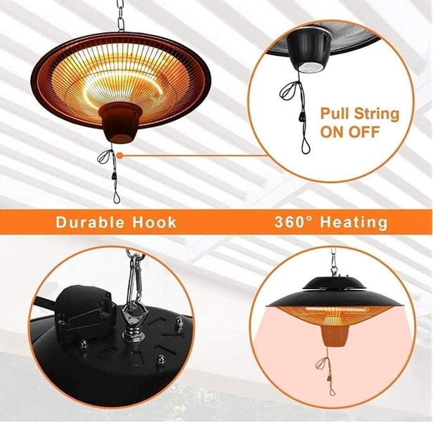Bộ sưởi điện chống nước IP65